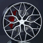 VOSSEN HF2 BRUSH GLOSS BLACK 9,5X19 i gruppen FLGAR / ALUMINIUMFLGAR hos Svenska Gummihuset AB (A191125HH95HF2BGB666)