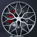 VOSSEN HF2 BRUSH GLOSS BLACK 9,5X19 i gruppen FLGAR / ALUMINIUMFLGAR hos Svenska Gummihuset AB (A191125HH95HF2BGB666)