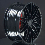 MONACO WHEELS FF4 GLOSS BLACK 8X18 i gruppen FLGAR / ALUMINIUMFLGAR hos Svenska Gummihuset AB (A181085H80FF4GB651)