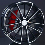 MONACO WHEELS FF1 BLACK POLISHED 9,5X20 i gruppen FLGAR / ALUMINIUMFLGAR hos Svenska Gummihuset AB (A201125M90FF1BLPL665)