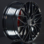 MONACO WHEELS FF2 GLOSS BLACK 8X18 i gruppen FLGAR / ALUMINIUMFLGAR hos Svenska Gummihuset AB (A181125H80FF2GLBL665)